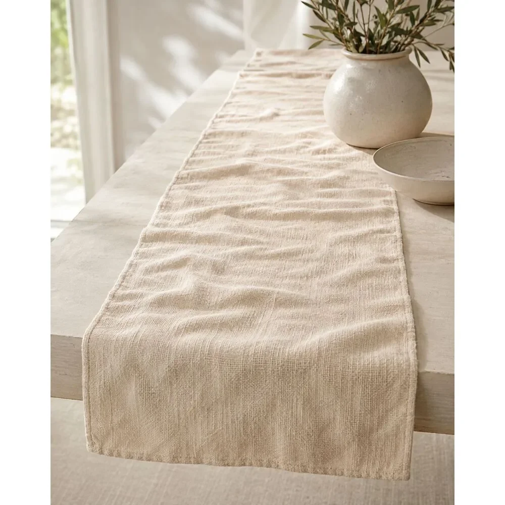 Pottery Barn 100% Hemp Curtain Panel 43 x 108 Natural Beige Linen Look Drape